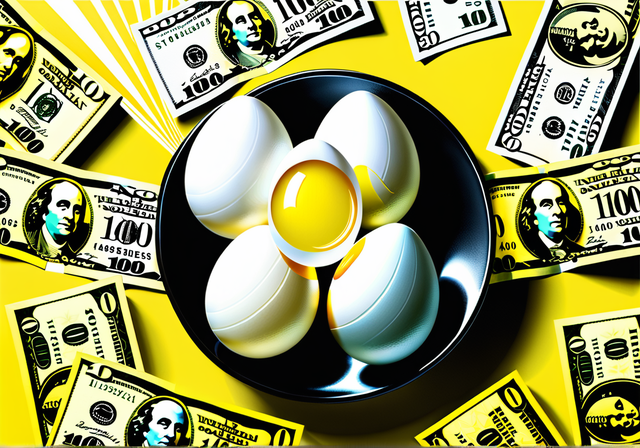 Egg Graphic with Money
