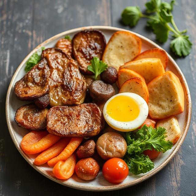 dinner food plate