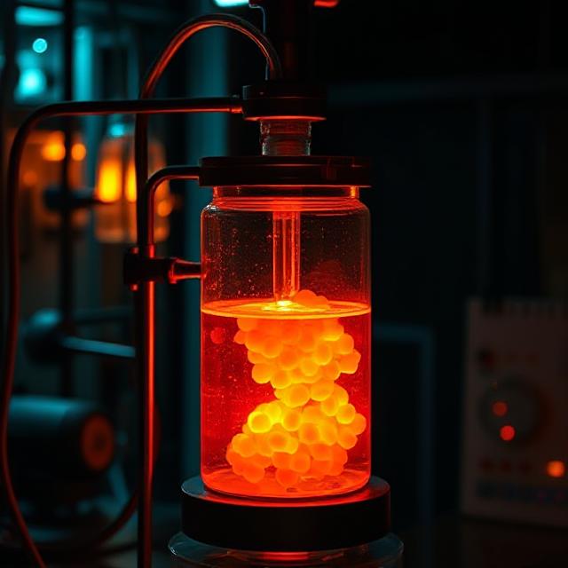 Red orange black bioreactor, dark room
