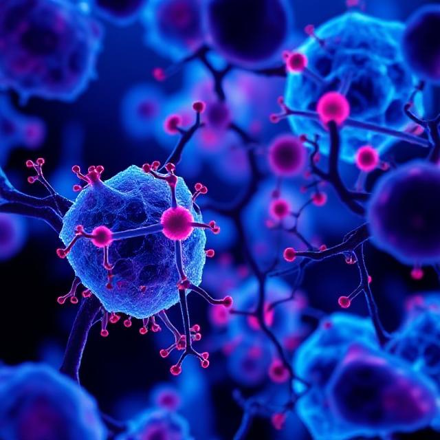 TCR-T Therapy blue graphic